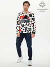 Мужской лонгслив базовый / Японские Монстры (P007_P004ooo2996139, P004ooo2996139)