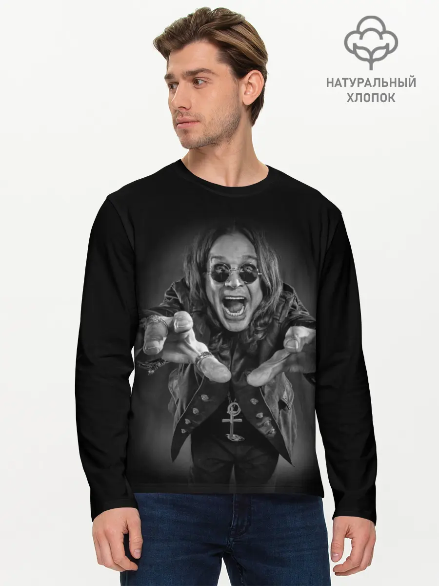 Мужской лонгслив базовый / OZZY OSBOURNE (P007_P004ooo2996605, P004ooo2996605)