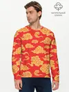 Мужской лонгслив базовый / Западный узор облаков (P007_P004ooo2997631, P004ooo2997631)