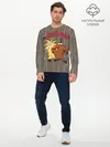 Мужской лонгслив базовый / Крутые Бобры (P007_P004ooo2997655, P004ooo2997655)