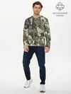 Мужской лонгслив базовый / Камуфляж из матрёшек (P007_P004ooo2998111, P004ooo2998111)