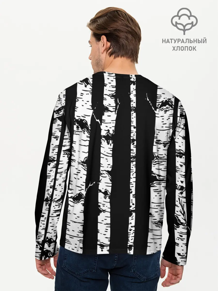 Мужской лонгслив базовый / Крутые Бобры (P007_P004ooo2998421, P004ooo2998421)