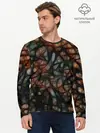 Мужской лонгслив базовый / Мраморная паутинка (P007_P004ooo2998481, P004ooo2998481)