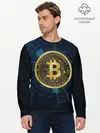 Мужской лонгслив базовый / BITCOIN ВАЛЮТА (P007_P004ooo2999107, P004ooo2999107)