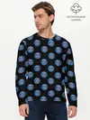 Мужской лонгслив базовый / ПСЖ ПАТТЕРН | PSG PATTERN (P007_P004ooo3000573, P004ooo3000573)
