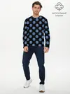 Мужской лонгслив базовый / ПСЖ ПАТТЕРН | PSG PATTERN (P007_P004ooo3000573, P004ooo3000573)