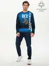 Мужской лонгслив базовый / Dinosaurs Rex 3D (P007_P004ooo3000595, P004ooo3000595)