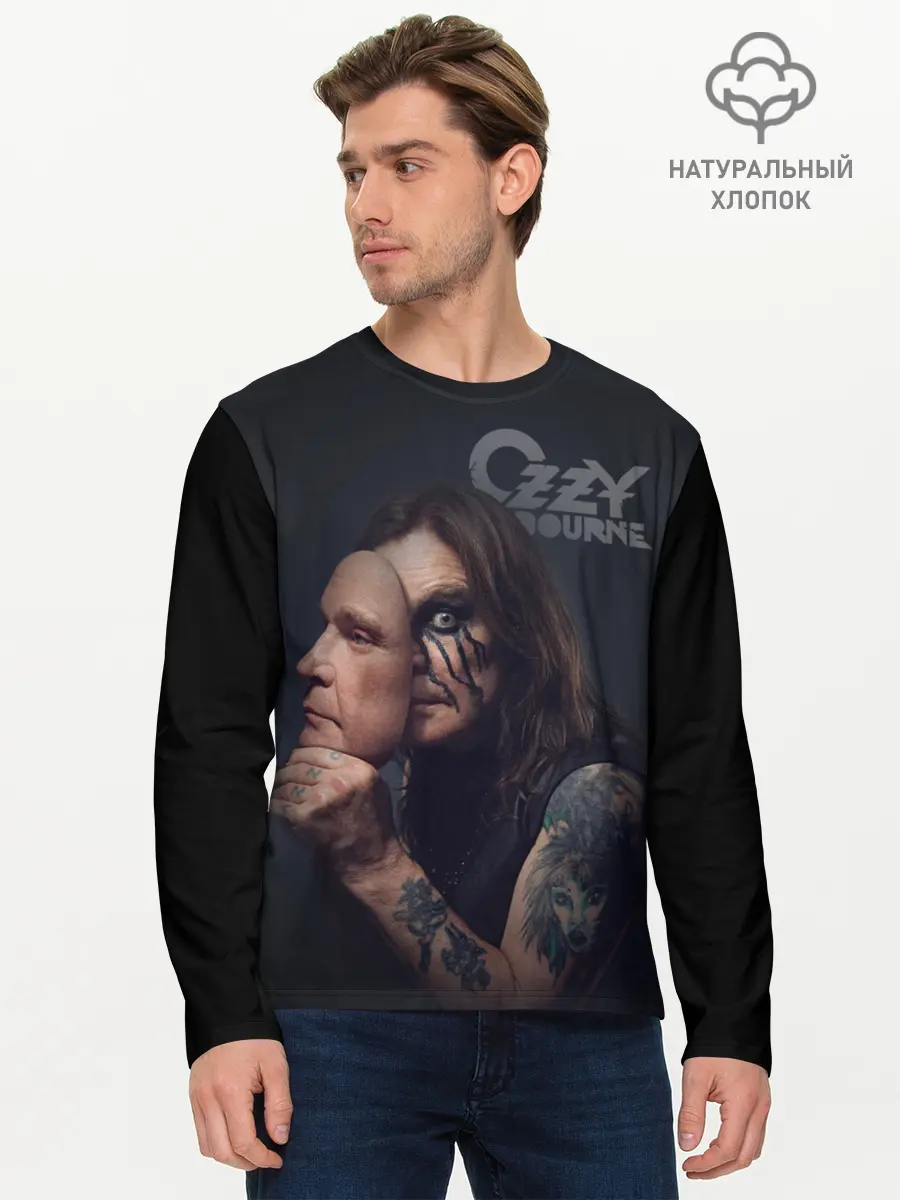 Мужской лонгслив базовый / Ozzy Osbourne (P007_P004ooo3000267, P004ooo3000267)