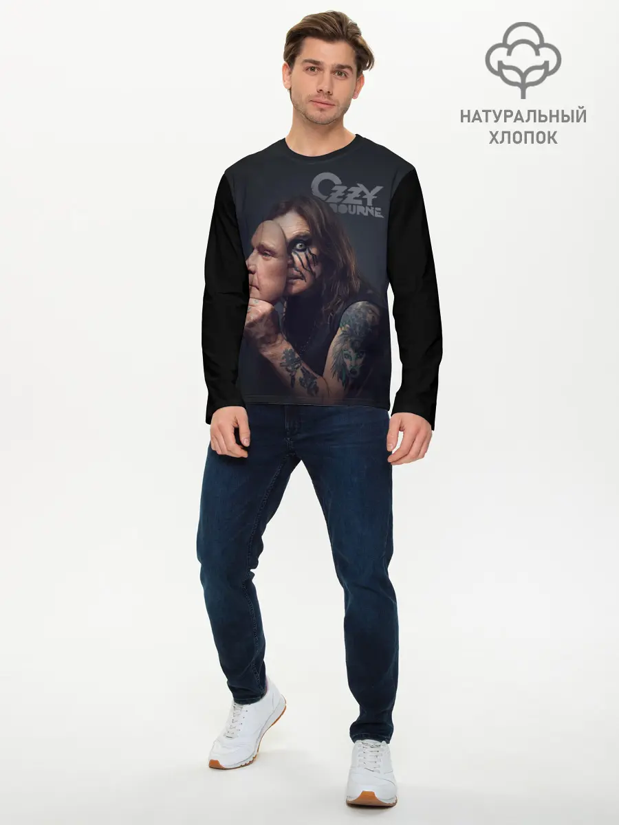 Мужской лонгслив базовый / Ozzy Osbourne (P007_P004ooo3000267, P004ooo3000267)