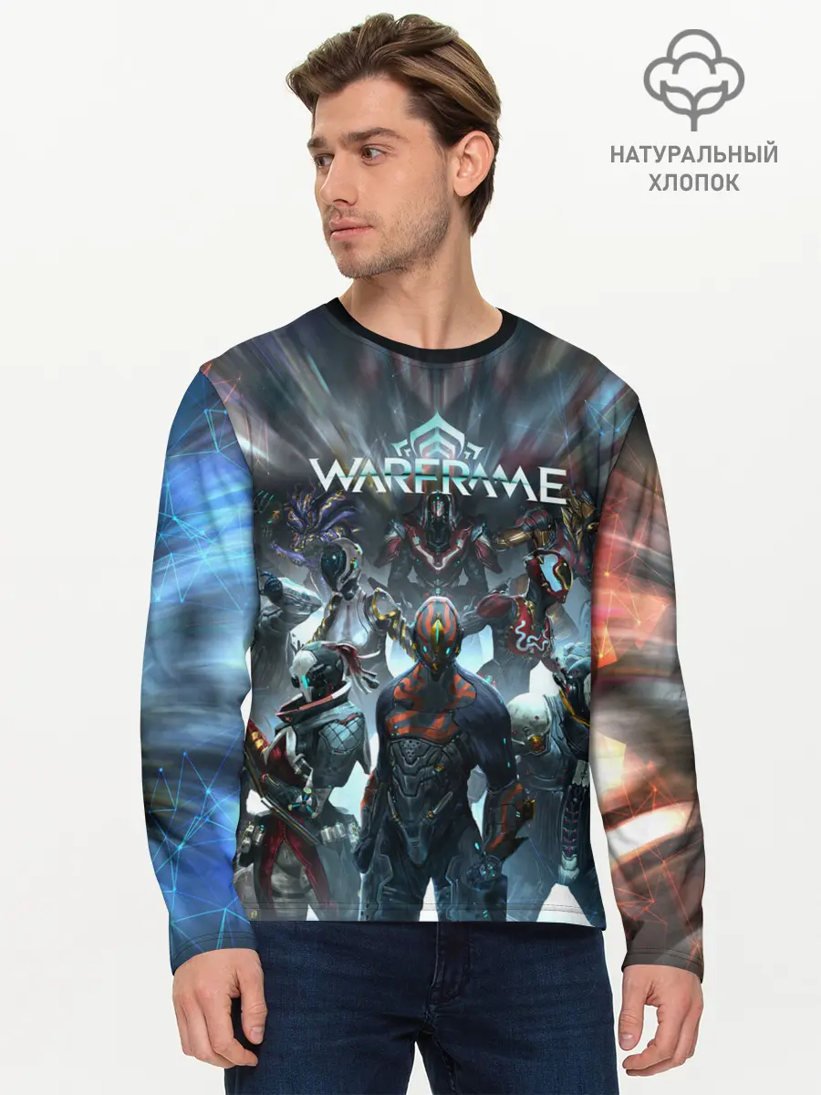Мужской лонгслив базовый / WARFRAME | ВАРФРЕЙМ (P007_P004ooo3000955, P004ooo3000955)
