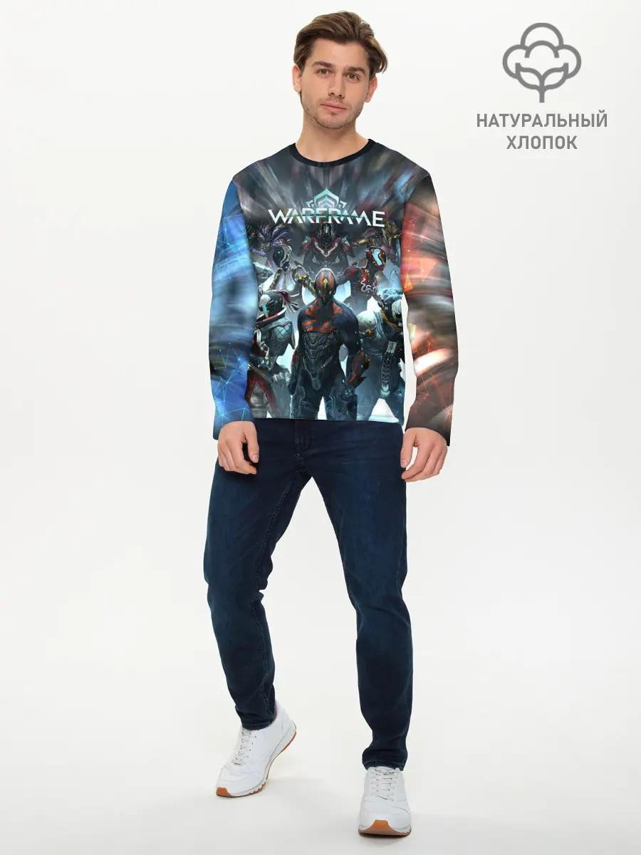 Мужской лонгслив базовый / WARFRAME | ВАРФРЕЙМ (P007_P004ooo3000955, P004ooo3000955)