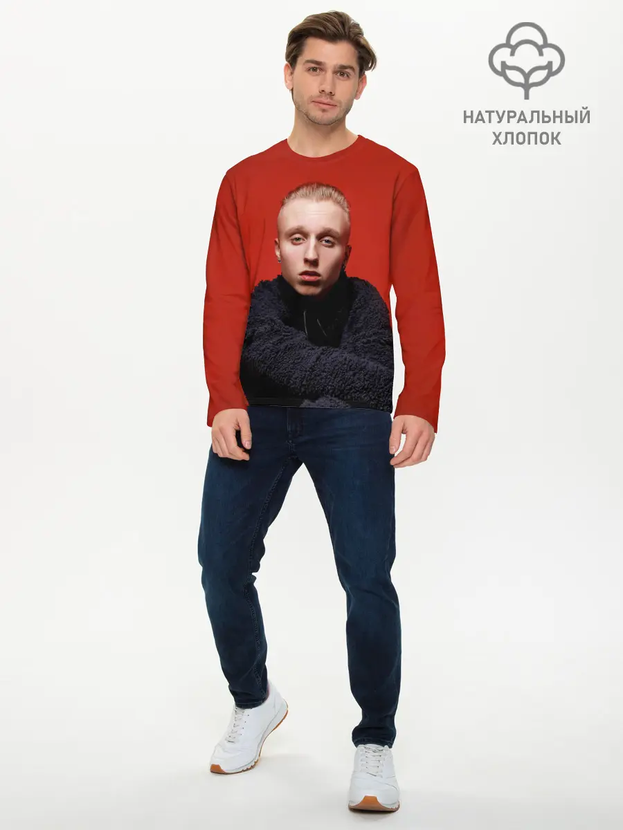 Мужской лонгслив базовый / Стильный Ти-Фэст (P007_P004ooo3001133, P004ooo3001133)