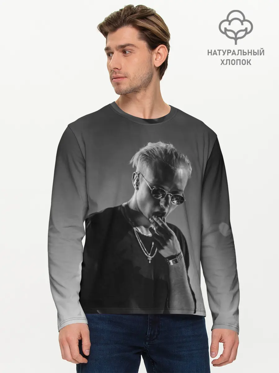 Мужской лонгслив базовый / T-Fest на концерте (P007_P004ooo3001139, P004ooo3001139)