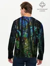 Мужской лонгслив базовый / Разноцветная гора (P007_P004ooo3000669, P004ooo3000669)