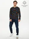 Мужской лонгслив базовый / HALLOWEEN (P007_P004ooo3001619, P004ooo3001619)