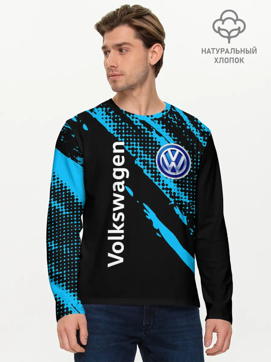 Мужской лонгслив базовый / Volkswagen / Фольксваген (P007_P004ooo3001695, P004ooo3001695)