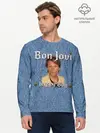 Мужской лонгслив базовый / Jersey Boy - Bon Jovi (P007_P004ooo3002295, P004ooo3002295)