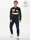 Мужской лонгслив базовый / BW Emoji (P007_P004ooo3002811, P004ooo3002811)
