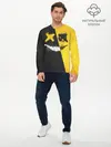 Мужской лонгслив базовый / Yellow and Black Emoji (P007_P004ooo3002815, P004ooo3002815)