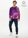 Мужской лонгслив базовый / Мощный градиент (P007_P004ooo3002637, P004ooo3002637)