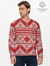 Мужской лонгслив базовый / Вязаный рисунок (P007_P004ooo3002771, P004ooo3002771)