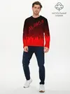 Мужской лонгслив базовый / ДЬЯВОЛ | КРАСНЫЙ ОГОНЬ (P007_P004ooo3003539, P004ooo3003539)