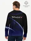 Мужской лонгслив базовый / Space X (P007_P004ooo3003503, P004ooo3003503)