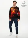 Мужской лонгслив базовый / Fire Girl (P007_P004ooo3003517, P004ooo3003517)