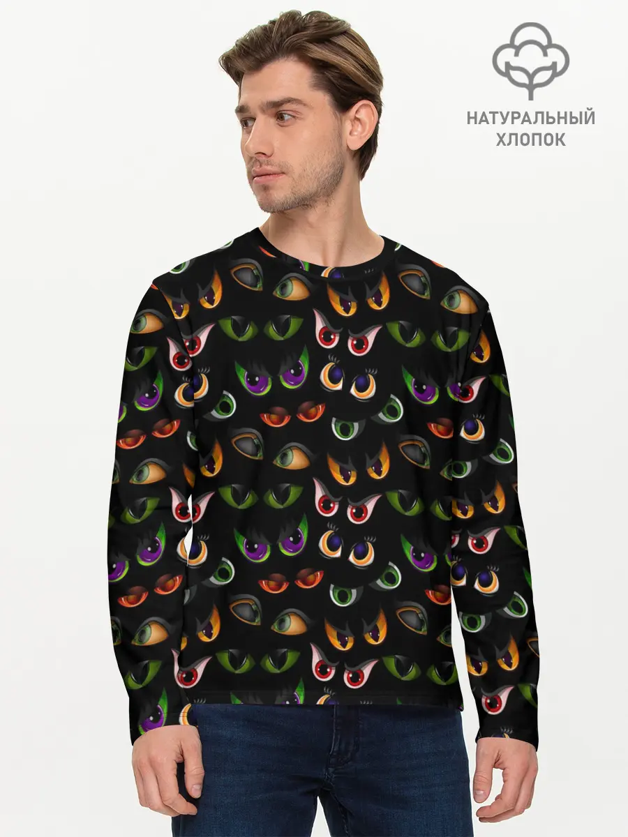 Мужской лонгслив базовый / Звериный Взгляд (P007_P004ooo3003349, P004ooo3003349)