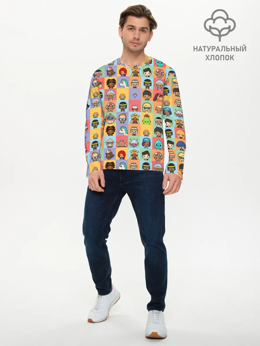 Мужской лонгслив базовый / Toca Life Worl (P007_P004ooo3003851, P004ooo3003851)