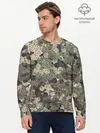 Мужской лонгслив базовый / Эмодзи камуфляж (P007_P004ooo3003831, P004ooo3003831)