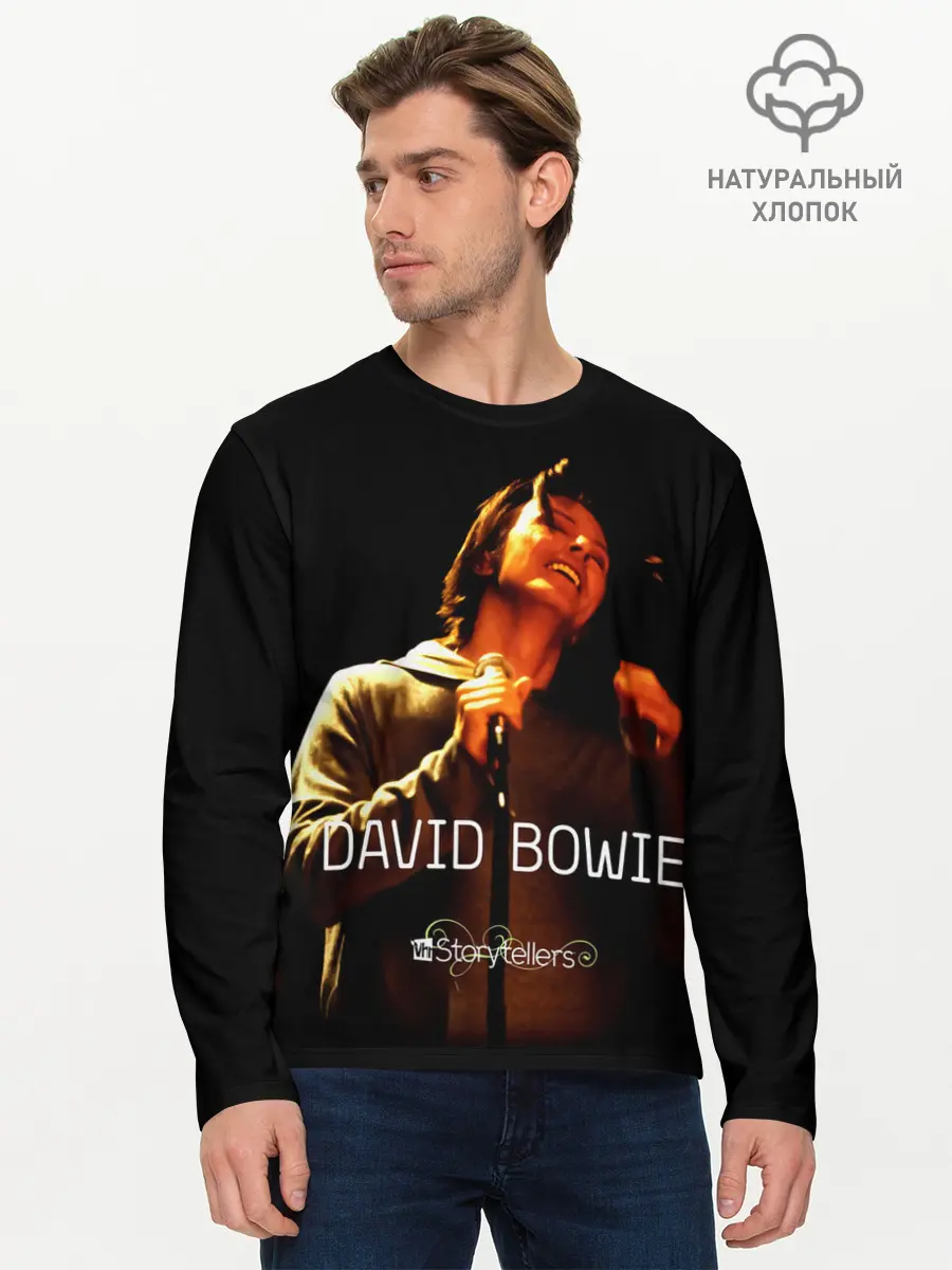 Мужской лонгслив базовый / VH1 Storytellers - David Bowie (P007_P004ooo3003691, P004ooo3003691)