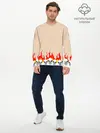 Мужской лонгслив базовый / Черепа в Огне (P007_P004ooo3004755, P004ooo3004755)