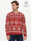 Мужской лонгслив базовый / Вязаный рисунок (P007_P004ooo3004101, P004ooo3004101)