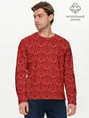 Мужской лонгслив базовый / Красная готика (P007_P004ooo3004191, P004ooo3004191)