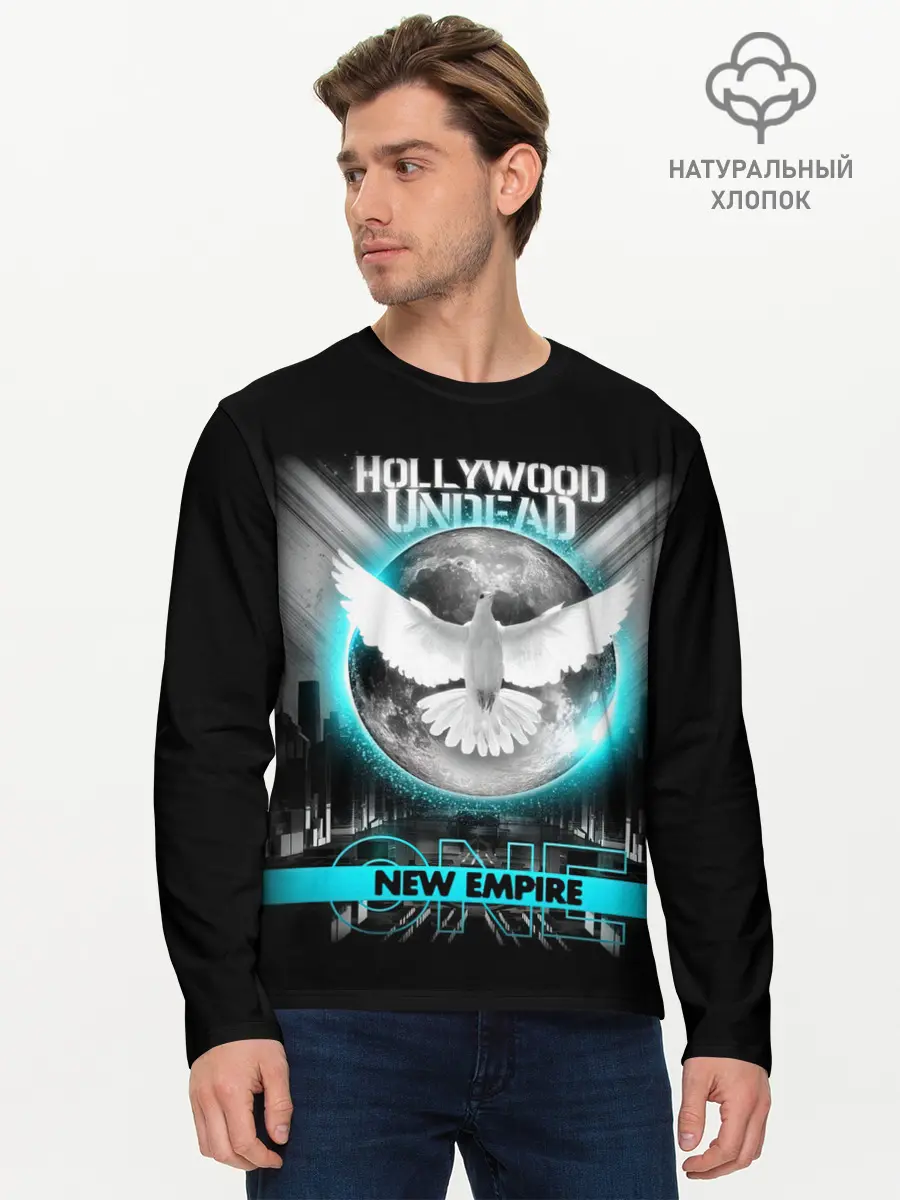 Мужской лонгслив базовый / New Empire, Vol. 1 - Hollywood Undead (P007_P004ooo3004061, P004ooo3004061)