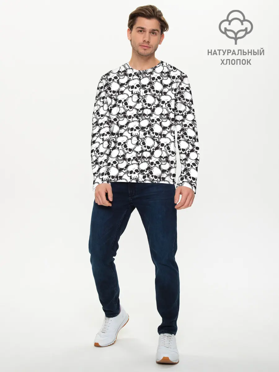 Мужской лонгслив базовый / Смерть (P007_P004ooo3004985, P004ooo3004985)