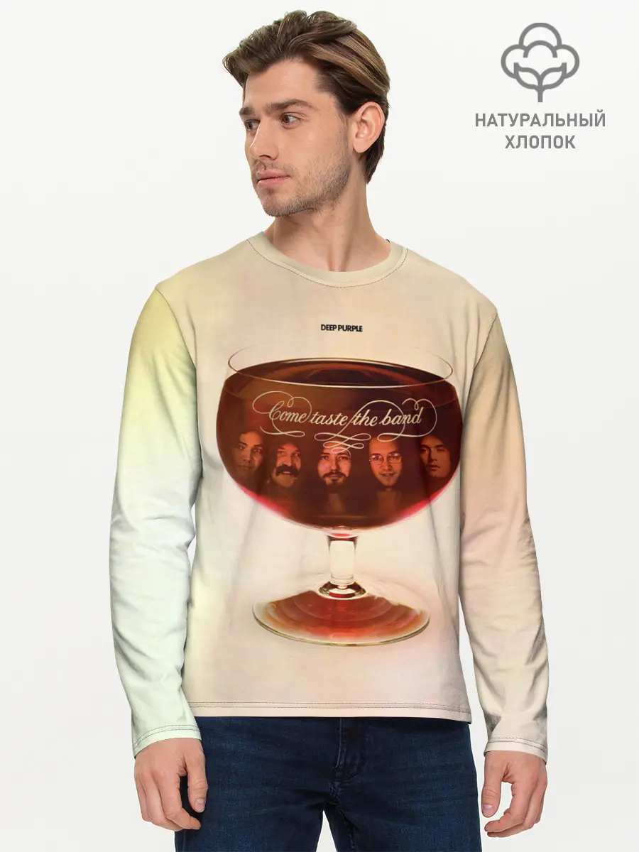 Мужской лонгслив базовый / Come Taste the Band - Deep Purple (P007_P004ooo3005893, P004ooo3005893)