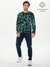 Мужской лонгслив базовый / Растительный орнамент (P007_P004ooo3006939, P004ooo3006939)