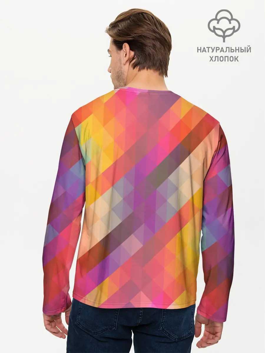 Мужской лонгслив базовый / vivid gradient (P007_P004ooo3006773, P004ooo3006773)