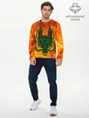 Мужской лонгслив базовый / Японский дракон | Japanese Dragon (P007_P004ooo3006629, P004ooo3006629)