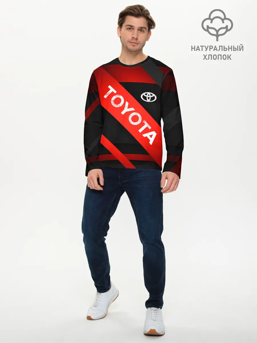 Мужской лонгслив базовый / TOYOTA LINES (P007_P004ooo3007601, P004ooo3007601)