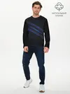 Мужской лонгслив базовый / СТАЛЬНАЯ СЕТКА НЕОН | STEEL MESH NEON (P007_P004ooo3007615, P004ooo3007615)
