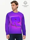 Мужской лонгслив базовый / ROBLOX NEON LOGO | РОБЛОКС (P007_P004ooo3007625, P004ooo3007625)
