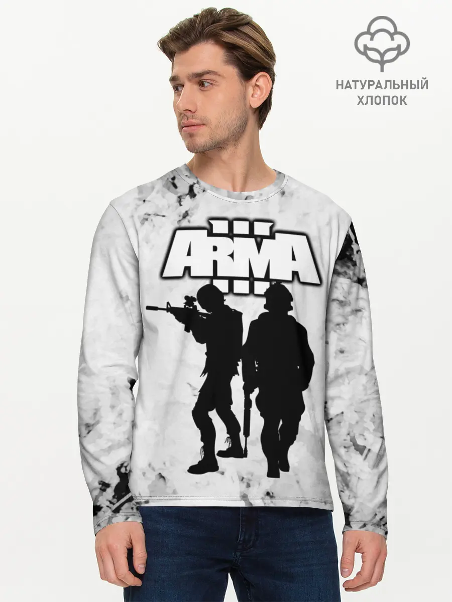 Мужской лонгслив базовый / Arma / Арма,Tactical Simulator (P007_P004ooo3007709, P004ooo3007709)