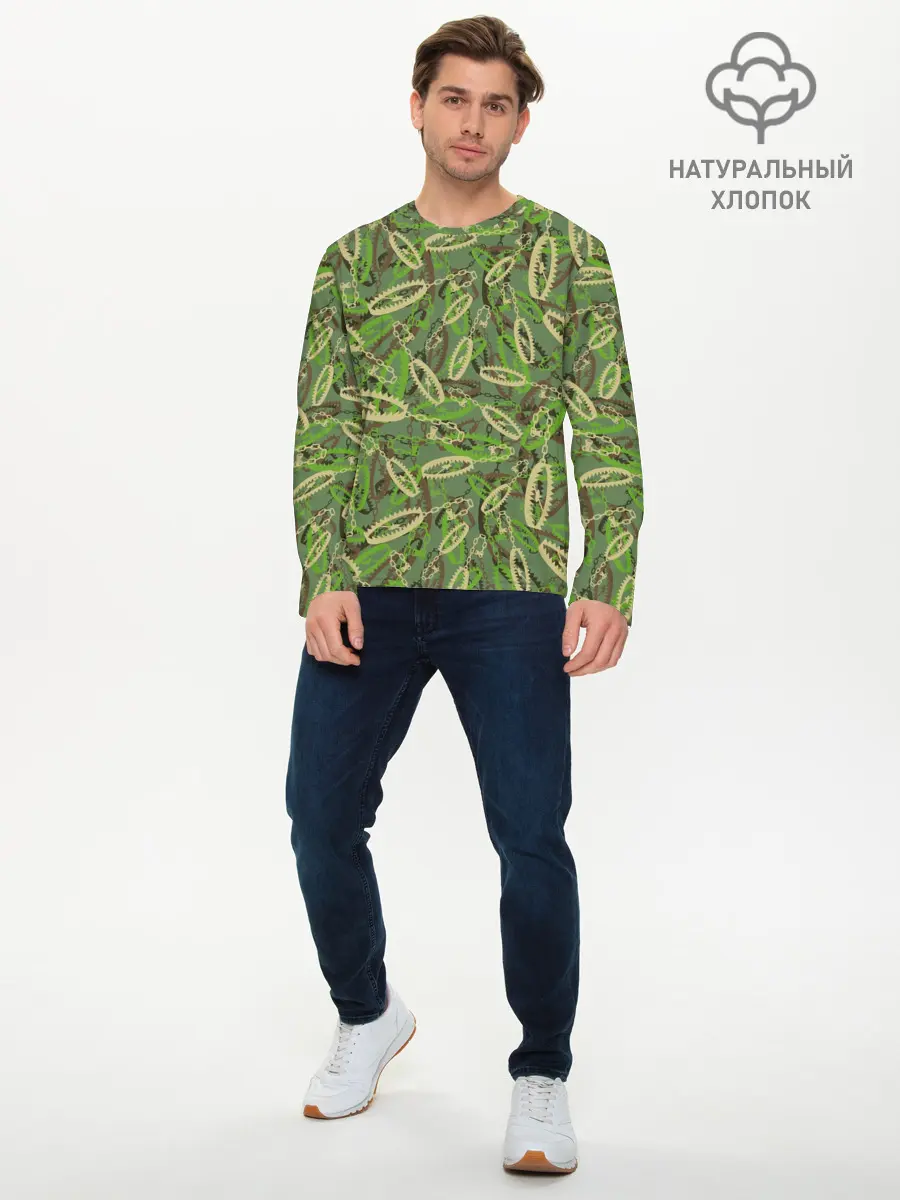 Мужской лонгслив базовый / Капканы (P007_P004ooo3007751, P004ooo3007751)