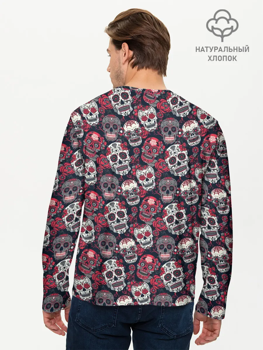 Мужской лонгслив базовый / Halloween (P007_P004ooo3007183, P004ooo3007183)