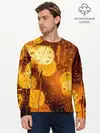 Мужской лонгслив базовый / Дождик золотой (P007_P004ooo3008743, P004ooo3008743)