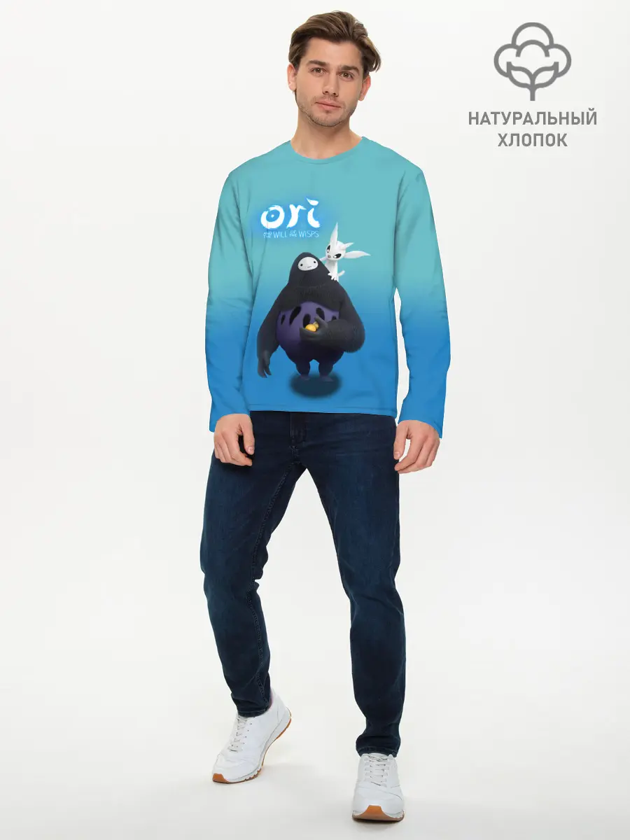 Мужской лонгслив базовый / Naru и Ori | Нару and Ori (P007_P004ooo3008751, P004ooo3008751)