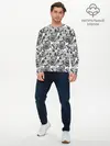 Мужской лонгслив базовый / Злые Гориллы - Паттерн (P007_P004ooo3008199, P004ooo3008199)